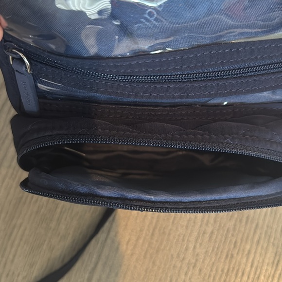 Vera Bradley Quilted Blue storage & organization jewelry travel case pre owned - Picture 4 of 5